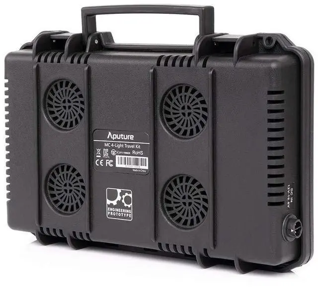 Alt view image 5 of 5 - Aputure MC 4-Light Travel Wireless Charge Durable Hard Shell Case USB 5V2/A ports Thin Portable Case