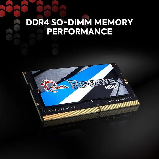 Alt view image 2 of 3 - G.SKILL Ripjaws DDR4 SO-DIMM Series DDR4 RAM 32GB (1x32GB) 2666MT/s CL18-18-18-43 1.20V Unbuffered Non-ECC Notebook/Laptop Memory SODIMM (F4-2666C18S-32GRS)