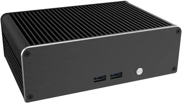 Main image of Akasa Newton CTN, Designed for Intel® 11th Generation NUC Core i3 (Tiger Canyon), Compact 1.06L Aluminium Fanless Case, Supports one M.2 SSD and VESA mounting, A-NUC75-M1B