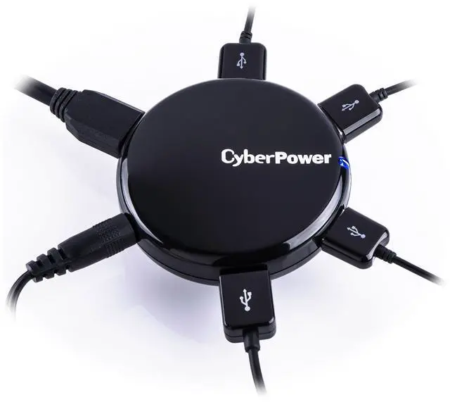Alt view image 4 of 4 - CyberPower CPH430PB 4 Port USB 3.0 SuperSpeed Hub - Black