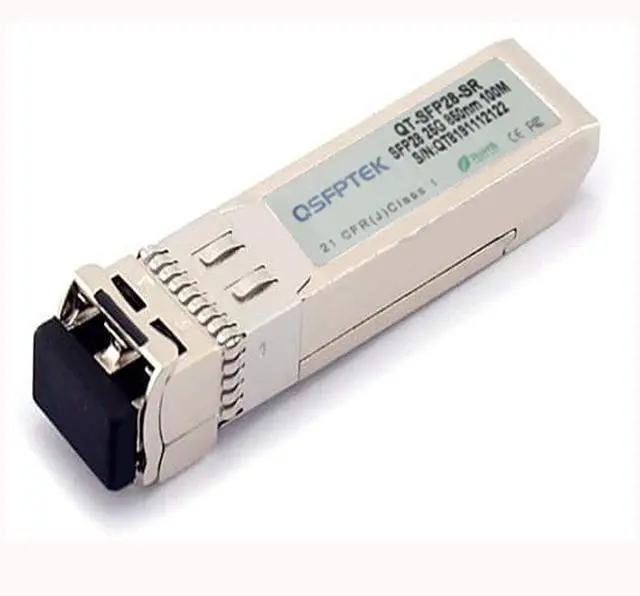 Alt view image 3 of 4 - QSFPTEK 25G SFP28 Module, 25Gbase-SR Network Transceiver, 850nm 100m DOM LC, Multi-Mode Optical Mini Gbic for Juniper QFX-SFP-25G-SR