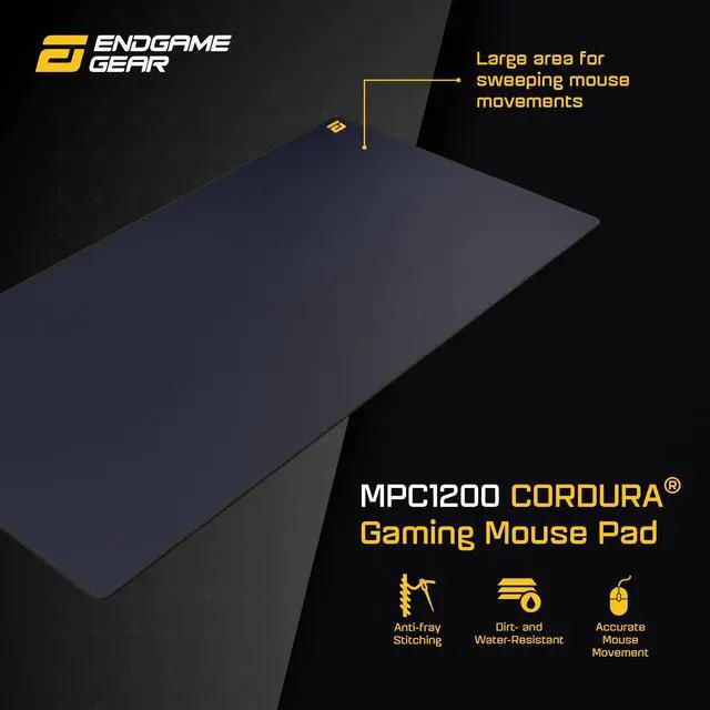 Alt view image 2 of 5 - ENDGAME GEAR MPC 1200 Cordura Gaming Mouse Pad, Nonslip Desk Pad, Size 47.2" x 23.6", Dark Blue