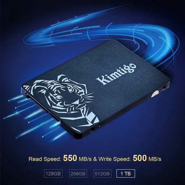 Alt view image 2 of 5 - kimtigo 2.5" Internal SSD 1TB, 3D NAND Solid State Drive, SATA III 6Gb/s 2.5 inch 7mm (0.28), Read up to 550MB/s