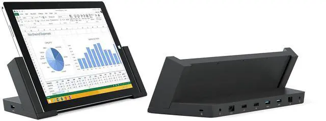 Alt view image 3 of 4 - Microsoft Docking Station for Surface Pro 3 3Q9-00001, black