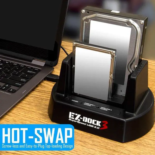 Alt view image 2 of 5 - KingWin EZD-2537U3 2 Bay USB 3.0 EZ Dock for 2.5-Inch and 3.5-Inch with Clone