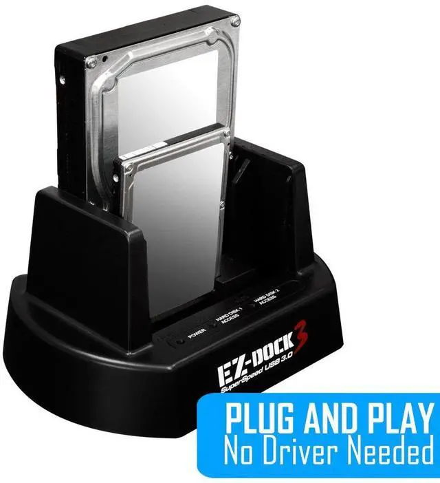 Alt view image 5 of 5 - KingWin EZD-2537U3 2 Bay USB 3.0 EZ Dock for 2.5-Inch and 3.5-Inch with Clone