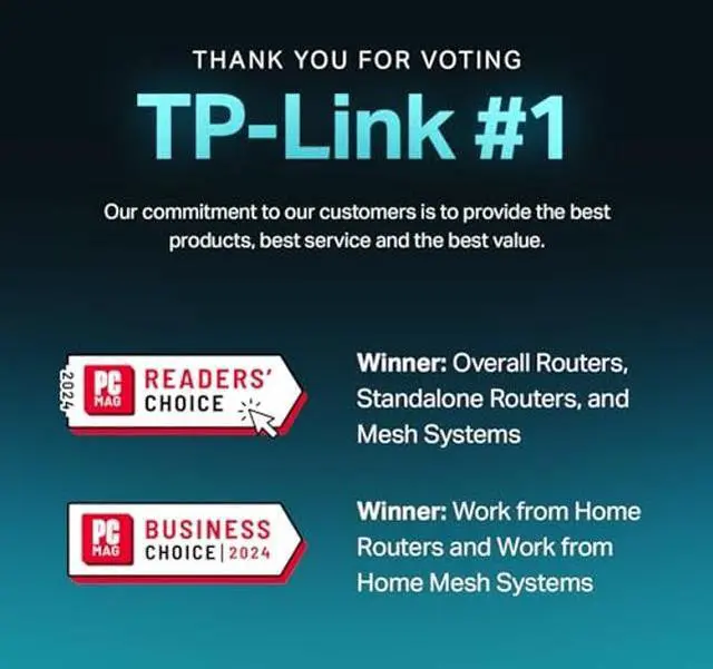 Alt view image 2 of 5 - TP-Link  X55 AX3000 WiFi 6 Mesh System - Covers up to 2500 Sq.Ft., Replaces Wireless Router and Extender, 3 Gigabit Ports, Supports Ethernet Backhaul(1-Pack)