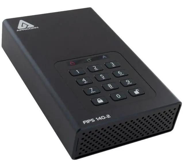 Main image of Apricorn 4TB Aegis Desktop Padlock FIPS 140-2 Validated 256-Bit Encrypted Hard Drive (ADT-3PL256F-4000)