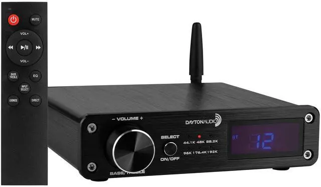 Main image of Dayton Audio DTA-PRO 100W Class D Bluetooth Amplifier with USB DAC IR Remote and Sub Output