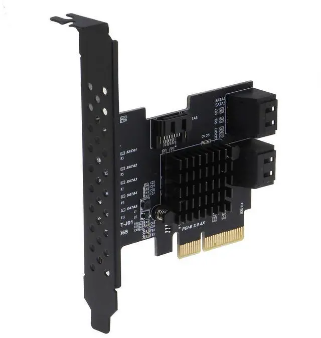 Alt view image 3 of 3 - Sedna - PCIe 2 x Gen III to 5 x SATA 6G Adapter Card (Support Software RAID)