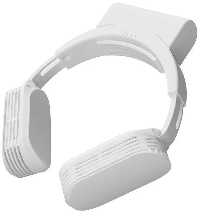 Main image of Neck Cooler Evo (White), Wearable, Outdoor, Workers, Sports, Cooling Plates, 3 Modes, Battery Included, Rechargeable, USB Powered, Hands Free, Headphone Design, Hot Weather, Summer, Peltier Cooler
