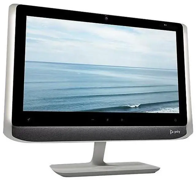 Alt view image 2 of 5 - Plantronics Poly - Studio P21 Personal Meeting Display Polycom - 1080p HD Video Quality - Enterprise-Grade 21 inch Display - Integrated Stereo Speakers - Certified for Zoom and Teams