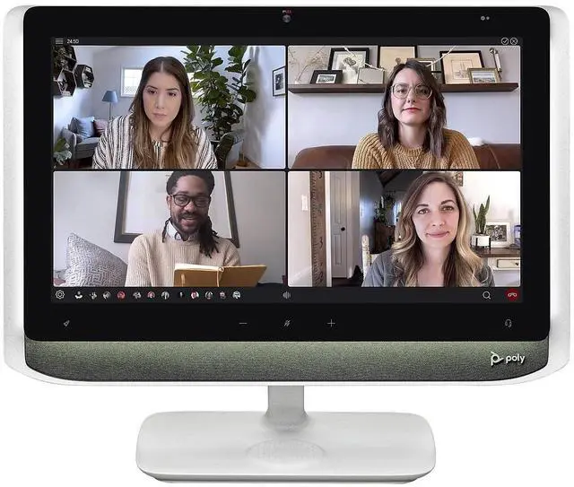 Main image of Plantronics Poly - Studio P21 Personal Meeting Display Polycom - 1080p HD Video Quality - Enterprise-Grade 21 inch Display - Integrated Stereo Speakers - Certified for Zoom and Teams