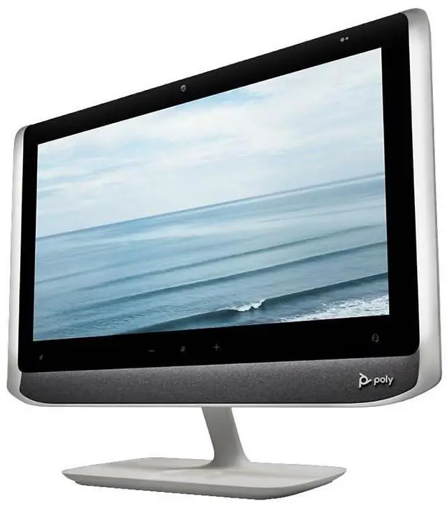 Alt view image 5 of 5 - Plantronics Poly - Studio P21 Personal Meeting Display Polycom - 1080p HD Video Quality - Enterprise-Grade 21 inch Display - Integrated Stereo Speakers - Certified for Zoom and Teams