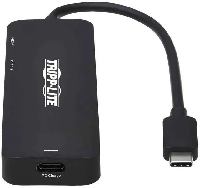Alt view image 3 of 5 - Tripp Lite USB C Multiport Adapter 4K60Hz HDMI 3 USB-A Hub 100W PD Charging (U444-06N-H3UC2)
