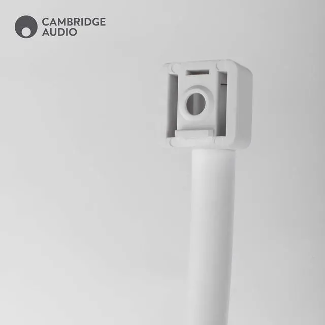 Alt view image 4 of 5 - Cambridge Audio Minx 600P Adjustable Speaker Stands | Adjusts from 27.75-inch to 43.5-inch | White (Pair)