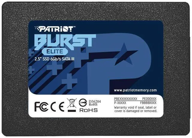 Main image of Patriot Memory Burst Elite SATA 3 960GB SSD 2.5" Solid State Drive