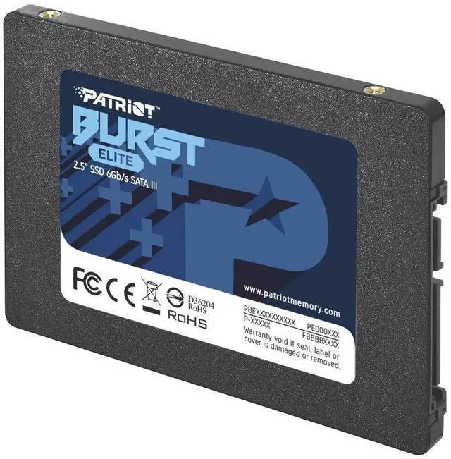 Alt view image 2 of 5 - Patriot Memory Burst Elite SATA 3 960GB SSD 2.5" Solid State Drive