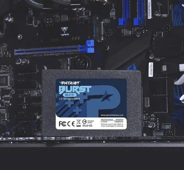 Alt view image 4 of 5 - Patriot Memory Burst Elite SATA 3 960GB SSD 2.5" Solid State Drive