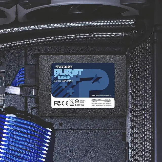 Alt view image 5 of 5 - Patriot Memory Burst Elite SATA 3 960GB SSD 2.5" Solid State Drive