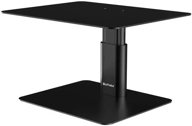 Main image of BoYata Monitor Stand, Adjustable Monitor Riser Metal Computer Stand Compatible with TV, PC, Laptop, Computer, iMac, and All Screen Display-Black