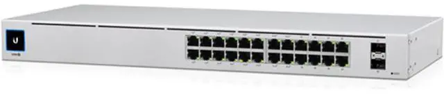Alt view image 3 of 4 - Ubiquiti Networks UniFi USW-24 Configurable 24-Port Gigabit Layer 2 Ethernet Switch with SFP