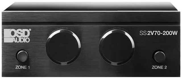 Alt view image 3 of 5 - OSD 70V 2-Zone Speaker Selector w/Volume Control 200W per Zone, Direct Pass Through SS2V70-200W