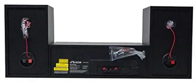 Alt view image 3 of 5 - Victor VDTS-4400 Milwaukee 50 Watt Desktop Bluetooth Stereo System with CD/MP3 Player, FM Radio, Functioning VU Meters, and Detached Stereo Speakers  Perfect for Home or Office Audio