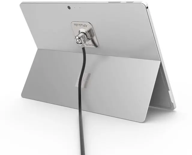 Alt view image 2 of 4 - Maclocks CL15UTL Universal Tablet Lock Adhesive Security Plate with Security Slot & 6-Foot Cable Lock (Silver)