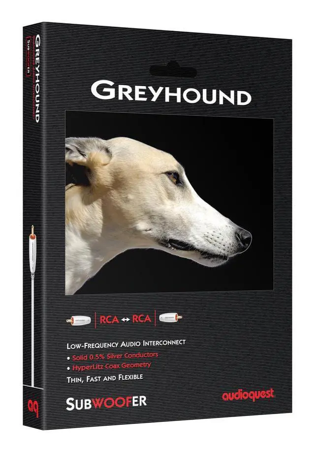 Alt view image 2 of 2 - AudioQuest Greyhound. Subwoofer Cable (RCA - RCA) 8 Metres
