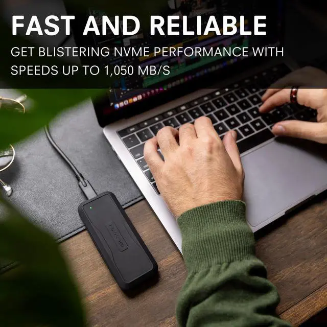 Alt view image 2 of 5 - Glyph Atom EV SSD, USB-C (3.2, Gen 2), USB 3.0, Compatible with Thunderbolt 3 (1TB)