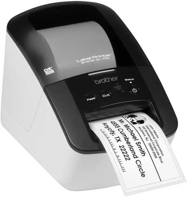 Alt view image 2 of 5 - Brother QL-700 High-speed, Professional Label Monochrome Printer