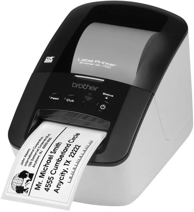 Alt view image 3 of 5 - Brother QL-700 High-speed, Professional Label Monochrome Printer
