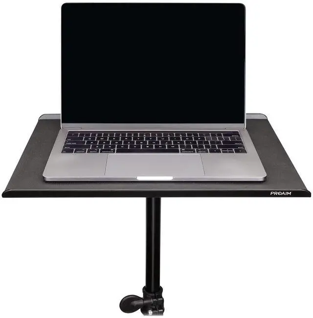 Main image of PROAIM Universal Laptop Workstation for Tethered Shooting - Size 16x13" Fits All Laptops | Most Affordable Workstation for Photographers, Videomakers & Filmmakers | Aluminum Desk mounts to C-Stand