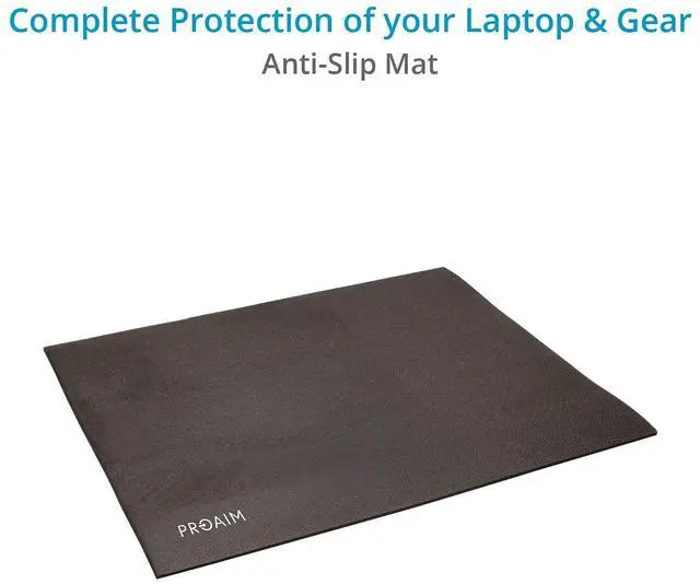 Alt view image 4 of 5 - PROAIM Universal Laptop Workstation for Tethered Shooting - Size 16x13" Fits All Laptops | Most Affordable Workstation for Photographers, Videomakers & Filmmakers | Aluminum Desk mounts to C-Stand