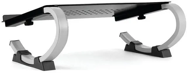 Alt view image 5 of 5 - Allsop Redmond Adjustable Laptop Stand, Vented Curved Sturdy Metal Ergonomic Riser