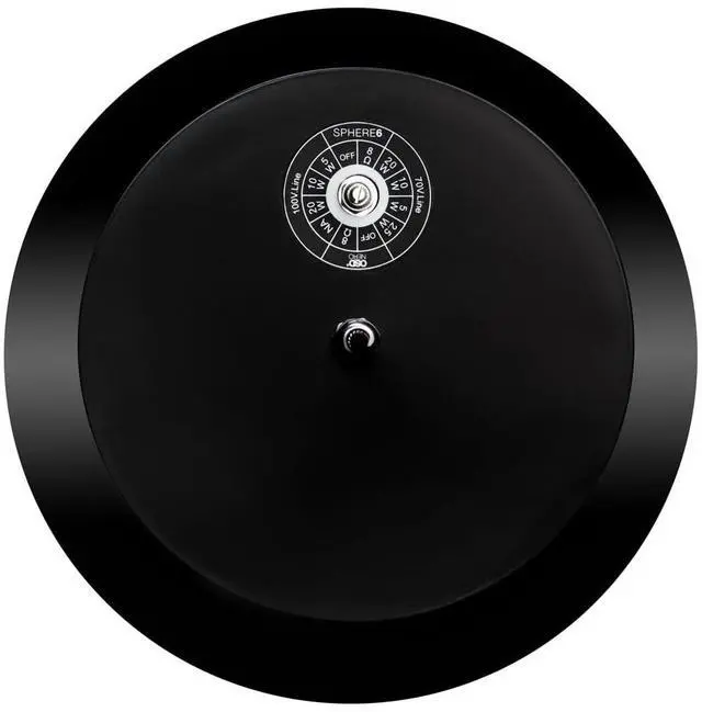 Alt view image 2 of 5 - OSD Audio Sphere 6.5" Black Indoor Hanging Pendant Speaker, Reinforced Cable Suspension 70V and 8 Ohm, Single