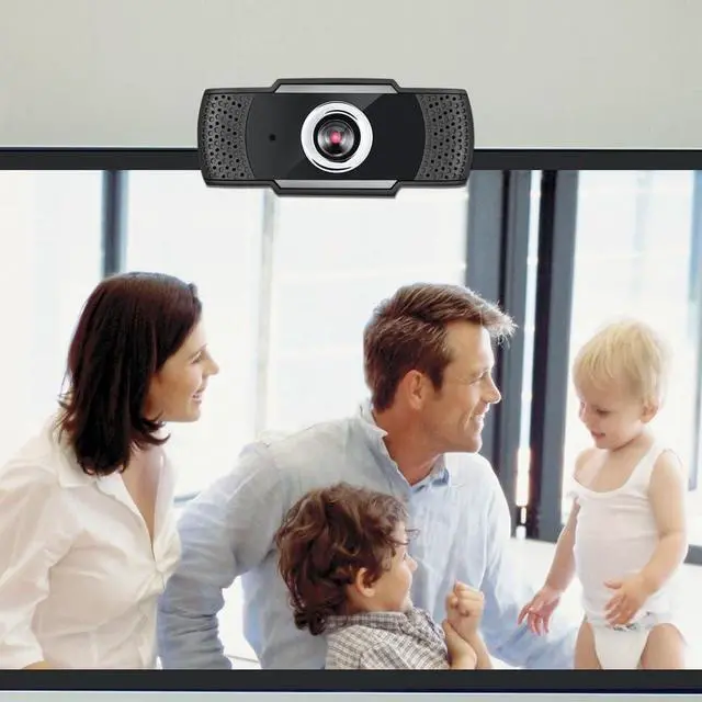 Alt view image 2 of 5 - ADESSO CyberTrack H4 Webcam 1080P HD USB Webcam with Built-in Microphone, Black