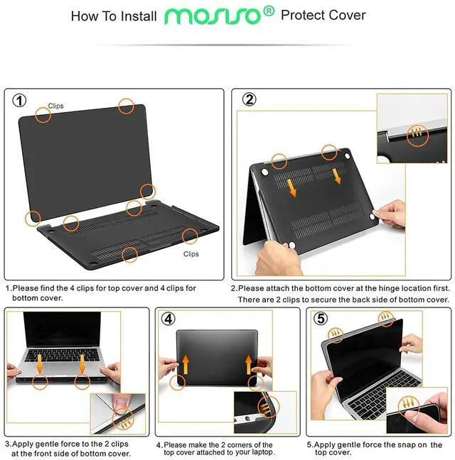 Alt view image 3 of 5 - MOSISO Compatible with MacBook Pro 13 inch Case M2 2025, 2024, 2023-2016 A2338 M1 A2251 A2289 A2159 A1989 A1708 A1706, Plastic Hard Case&Bag&Keyboard Skin&Webcam Cover&Screen Protector, Red