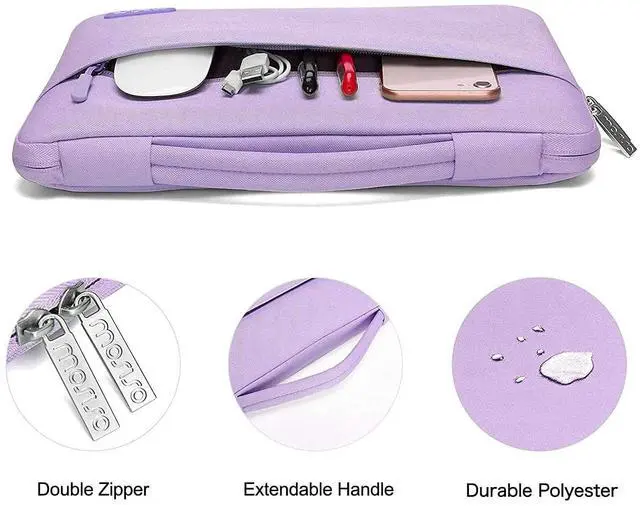 Alt view image 5 of 5 - MOSISO Compatible with MacBook Pro 13 inch Case M2 2025, 2024, 2023-2016 A2338 M1 A2251 A2289 A2159 A1989 A1708 A1706, Plastic Hard Case&Bag&Keyboard Skin&Webcam Cover&Screen Protector, Light Purple