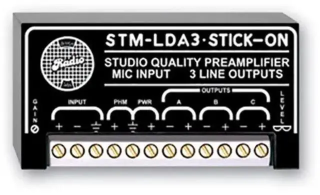 Main image of RDL STM-LDA3 Studio Quality Microphone Preamplifier with phantom