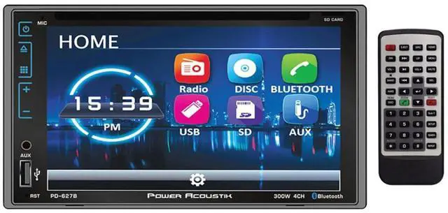 Main image of Power Acoustik PA 6.2" Double DIN DVD/BT (PD627B)