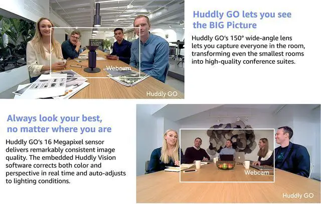 Alt view image 5 of 5 - Huddly GO Work from Home Kit - USB Video Conferencing Camera with 150-Degree View and 4X Digital Zoom