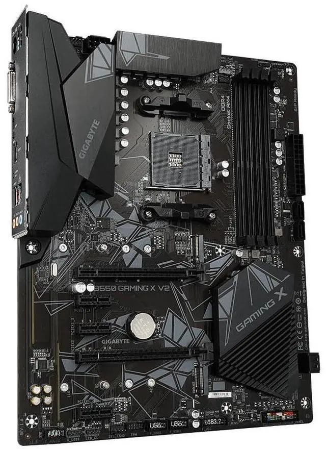 Alt view image 2 of 5 - Gigabyte B550 Gaming X V2 (AMD Ryzen 5000/B550/ATX/M.2/HDMI/DVI/USB 3.1 Gen 2/DDR4/ATX/Gaming Motherboard), 128 GB