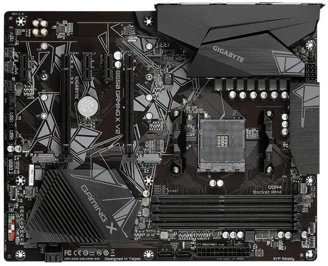 Alt view image 4 of 5 - Gigabyte B550 Gaming X V2 (AMD Ryzen 5000/B550/ATX/M.2/HDMI/DVI/USB 3.1 Gen 2/DDR4/ATX/Gaming Motherboard), 128 GB
