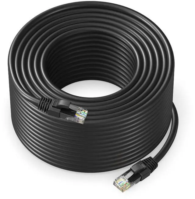 Main image of Maximm Cat 6 Ethernet Cable - 250 ft High-Speed LAN, Internet, Patch, and Network Cable - UTP, 10Gbps, 550MHz Ethernet Cord - Black