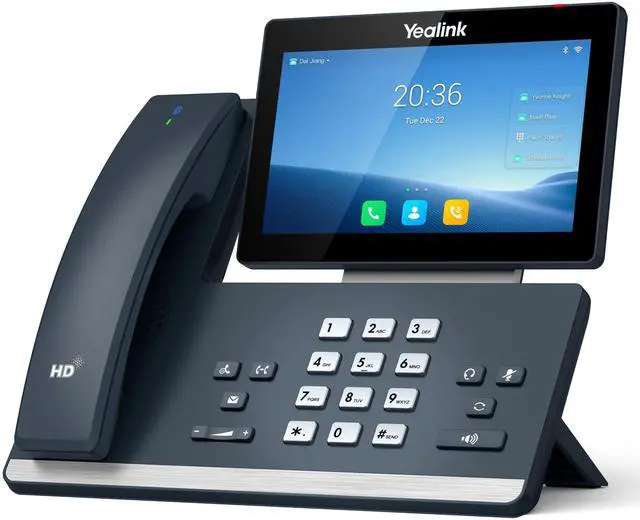 Alt view image 3 of 3 - Yealink SIP-T58W Pro IP Phone - Corded/Cordless - Corded/Cordless - Bluetooth, Wi-Fi - Wall Mountable, Desktop - Classic Gray