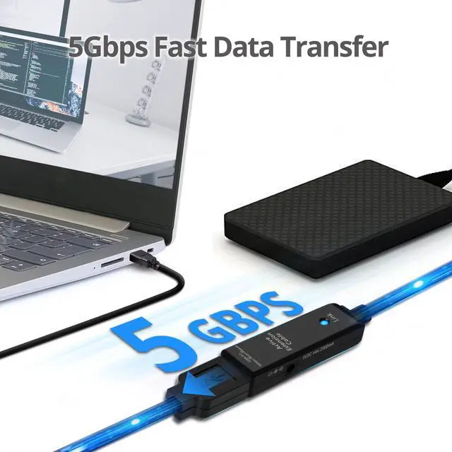 Alt view image 3 of 5 - SIIG USB 3.0 Active Repeater Cable 33 Feet, USB Extension Cable for USB Flash Drive, Hard Drive, VR, Printer, Camera (JU-CB0611-S1)