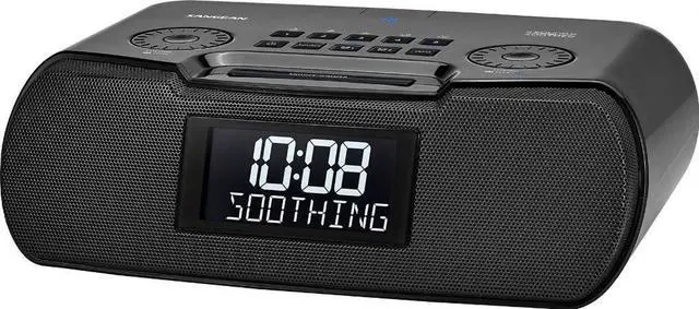 Main image of Sangean RCR-30 FM-RBDS/AM/Bluetooth/Aux-in Digital Tuning Clock Radio with USB Phone Charging and Sound Soother, Gray