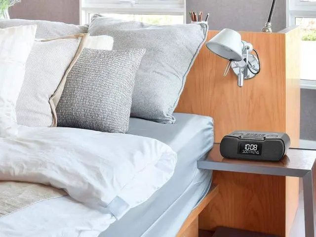 Alt view image 5 of 5 - Sangean RCR-30 FM-RBDS/AM/Bluetooth/Aux-in Digital Tuning Clock Radio with USB Phone Charging and Sound Soother, Gray